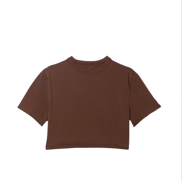 VS PINK BASE STRETCH CROP BABY TEE - Picture 4 of 9